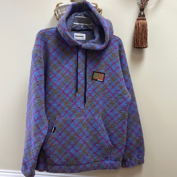 New Men’s Pas De Mer Patterned Fleece Hoodie Sweatshirt!!🔥🔥🔥 - Picture 5 of 14